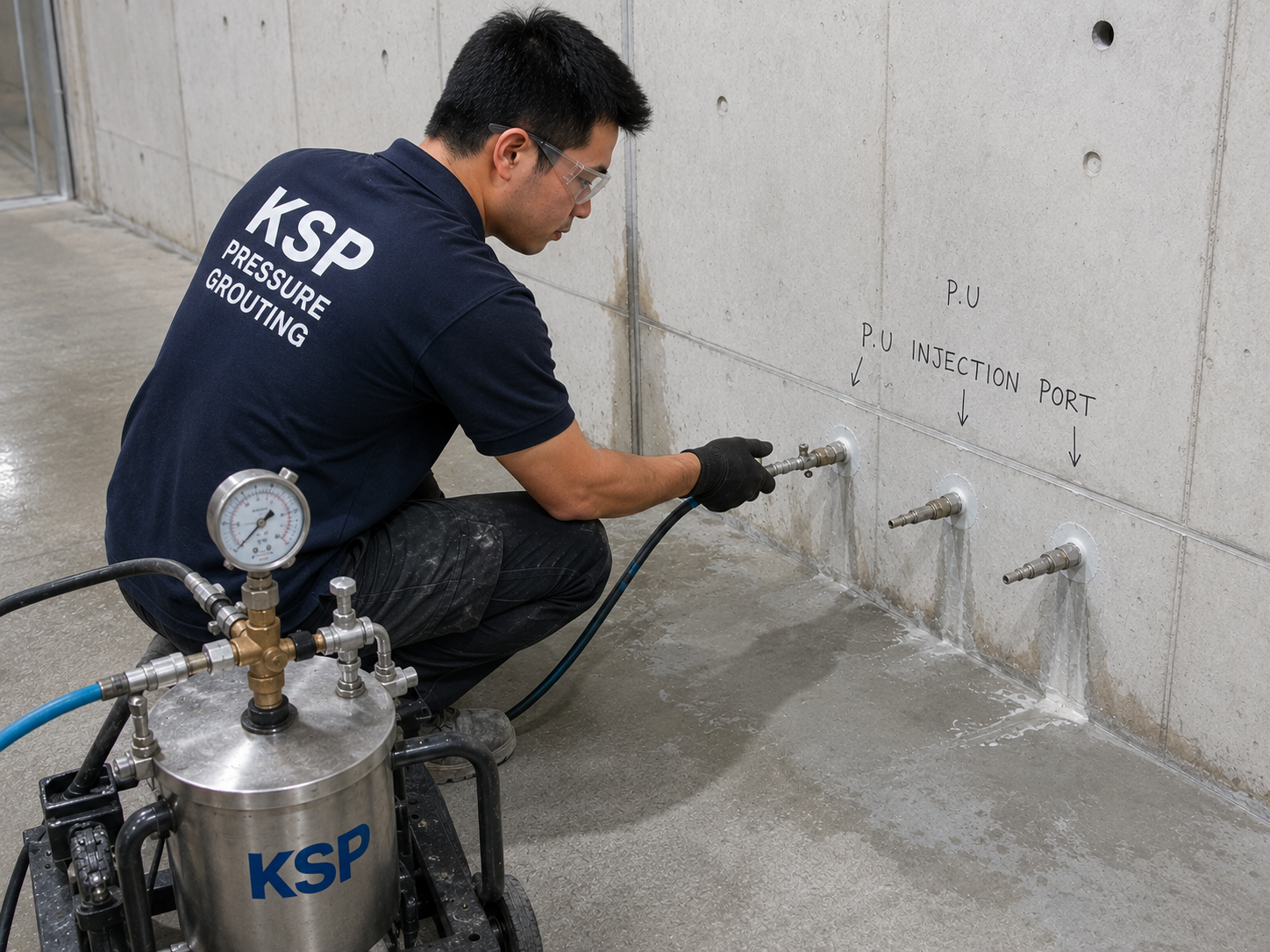 P.U. Injection Grouting
